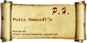 Pulcz Hasszán névjegykártya